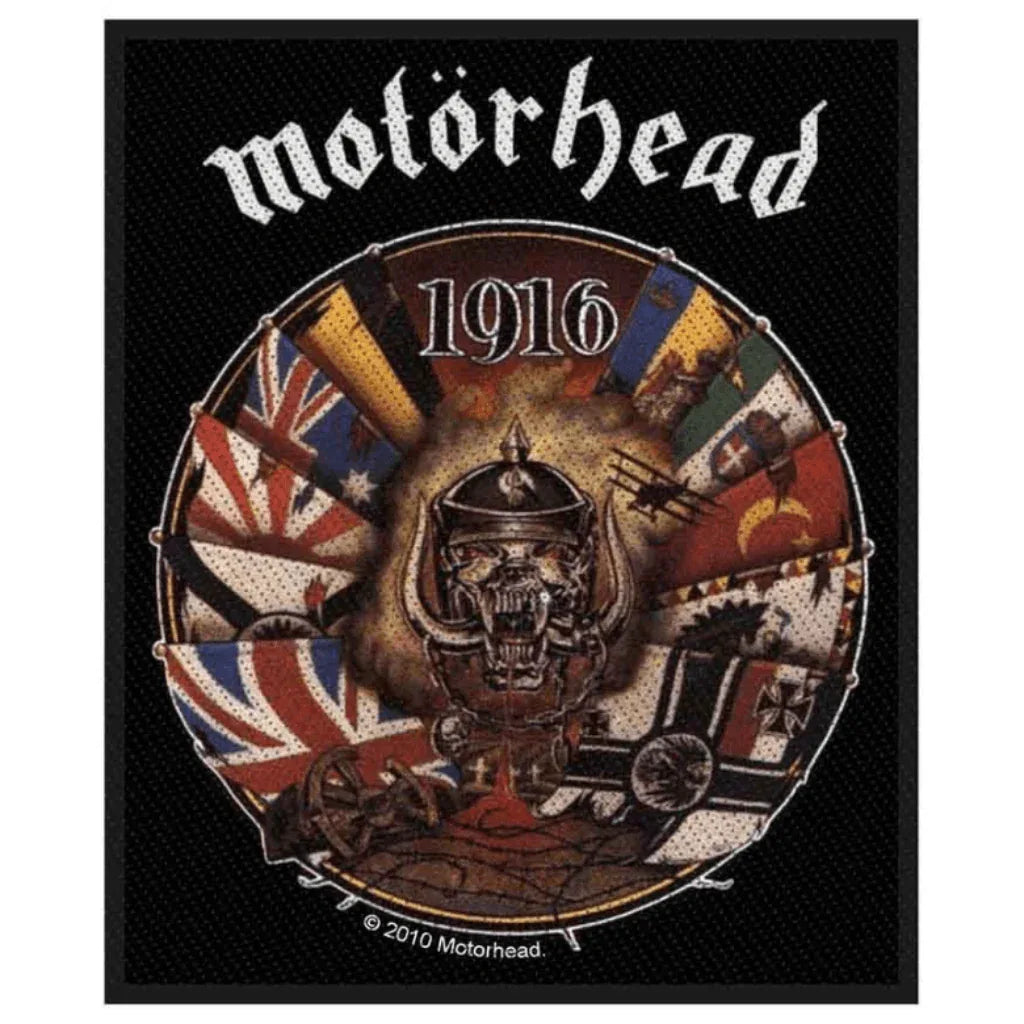 Motörhead Patch · 1916 (8cm x 10cm) - Totenkopf.com