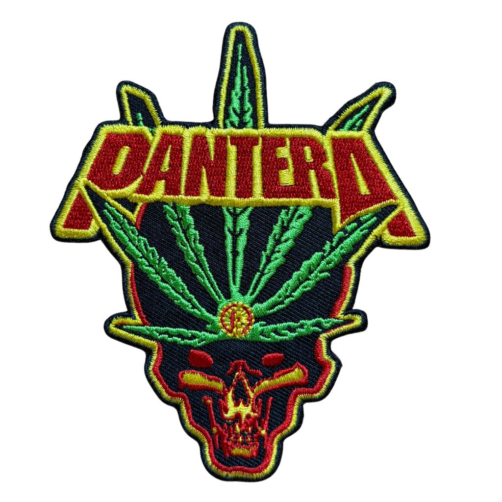 Pantera Patch · Skull Leaf Cut Out (9cm x 11cm)