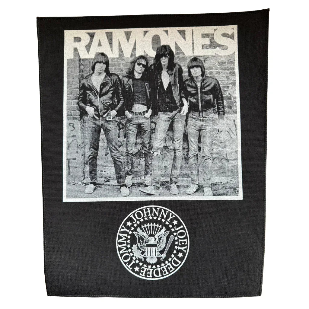 The Ramones Backpatch Rückenaufnäher · Band Photo (29cm x 34cm) - Totenkopf.com