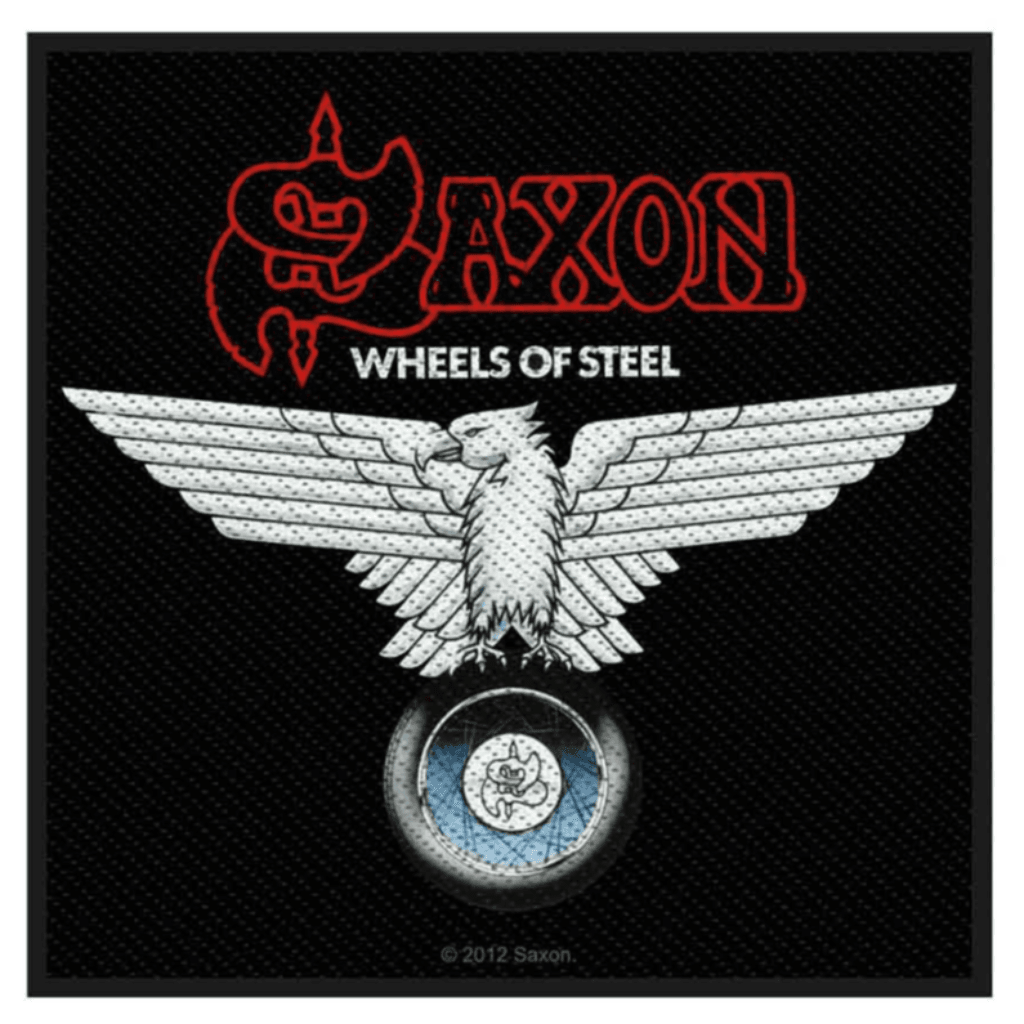 Saxon Aufnäher Patch Wheels of Steel