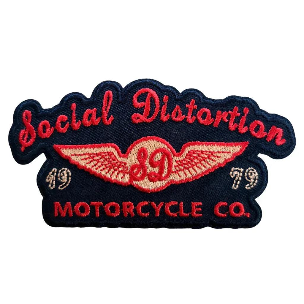 Social Distortion Patch · Motorcycle 1979 (10cm x 6cm) - Totenkopf.com