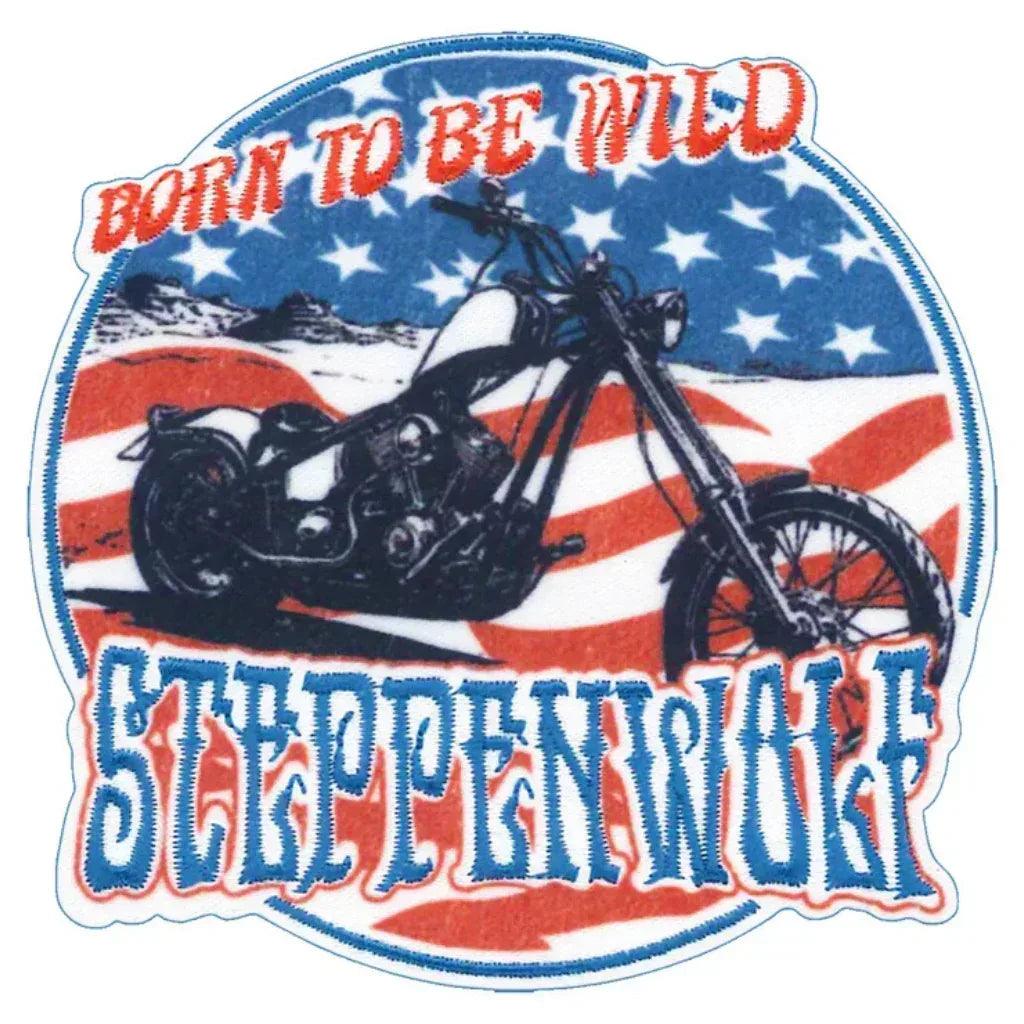 Steppenwolf Patch Rund · Born To Be Wild (Ø 8cm) - Totenkopf.com