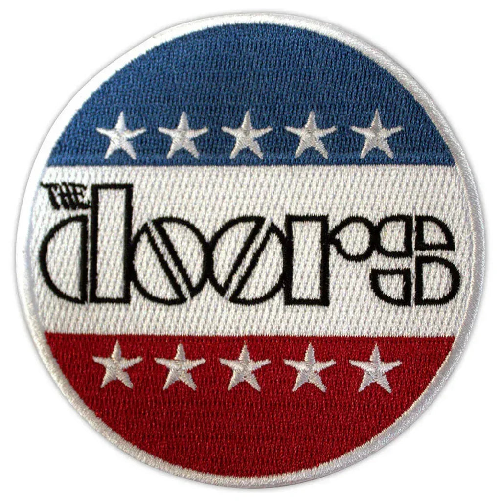 The Doors Patch Rund · Logo Stars & Stripes (Ø 9cm) - Totenkopf.com