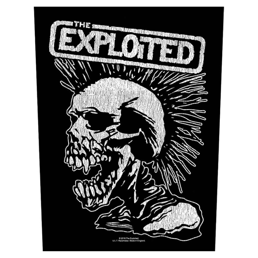 the-exploited-backpatch-vintage-skull - Totenkopf.com