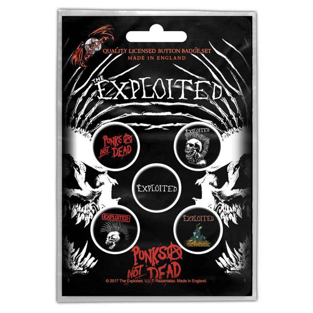 The Exploited Button · Punks Not Dead