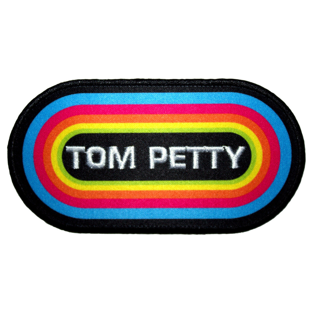 Tom Petty Patch · Retro Button (10cm x 5cm)