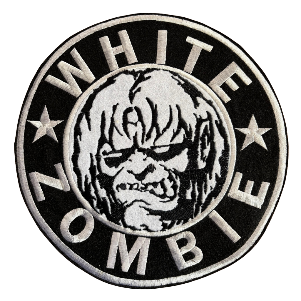 White Zombie Backpatch Rückenaufnäher Rund · Logo (Ø 25cm)