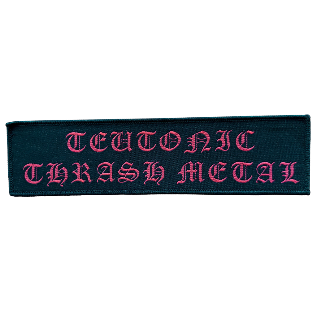 Biker & Motiv Patch · Teutonic Thrash Metal Grosser Langer Stripe Backstripe (20cm x 5cm)