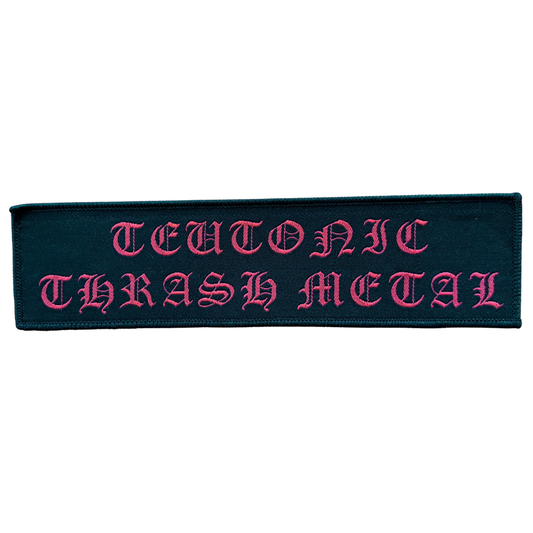 Biker & Motiv Patch · Teutonic Thrash Metal Grosser Langer Stripe Backstripe (20cm x 5cm)