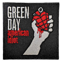 Green Day Patch Aufnäher · American Idiot Grenade · Offizieller Metal Band Merch