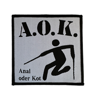 A.O.K Patch Aufnäher · Anal oder Kot · Offizieller Rock Band Merch 