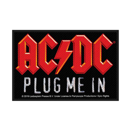 AC/DC Aufnäher Patch - Motiv: Plug Me In