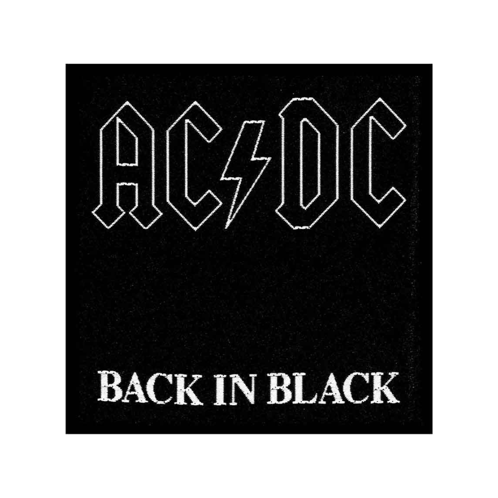 AC DC Aufnäher Patch Back In Black 