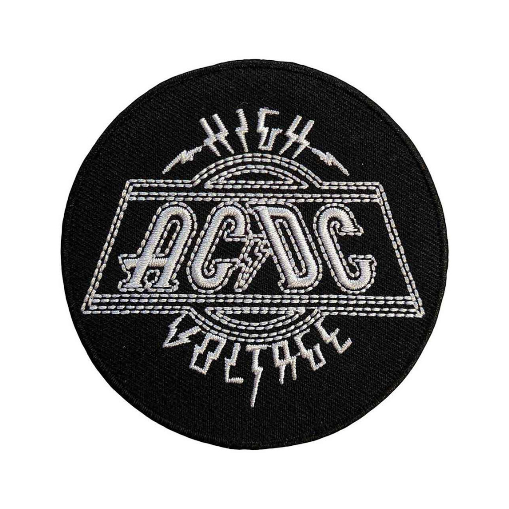 AC DC Patch Cut Out Logo