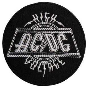 AC/DC Patch Aufnäher · High Voltage Circle · Offizieller Metal Band Merch