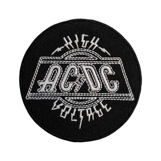 AC DC Patch Cut Out Logo