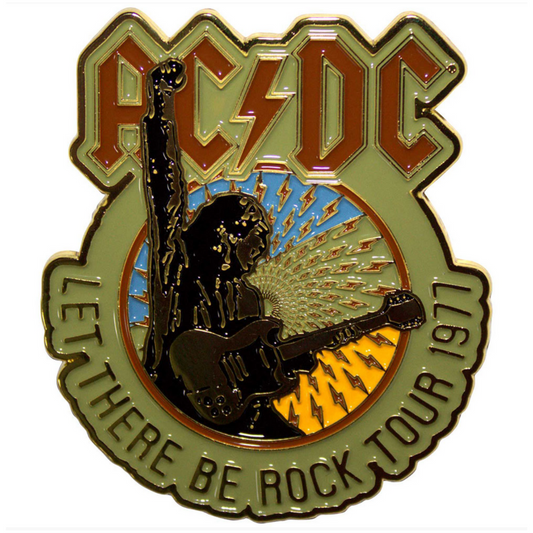 AC/DC Anstecker Pin · Let There Be Rock Tour 1977