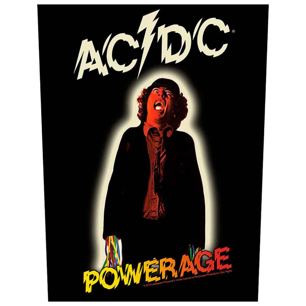 AC/DC Backpatch Rückenaufnäher · Powerage · Offizieller Metal Band Merch