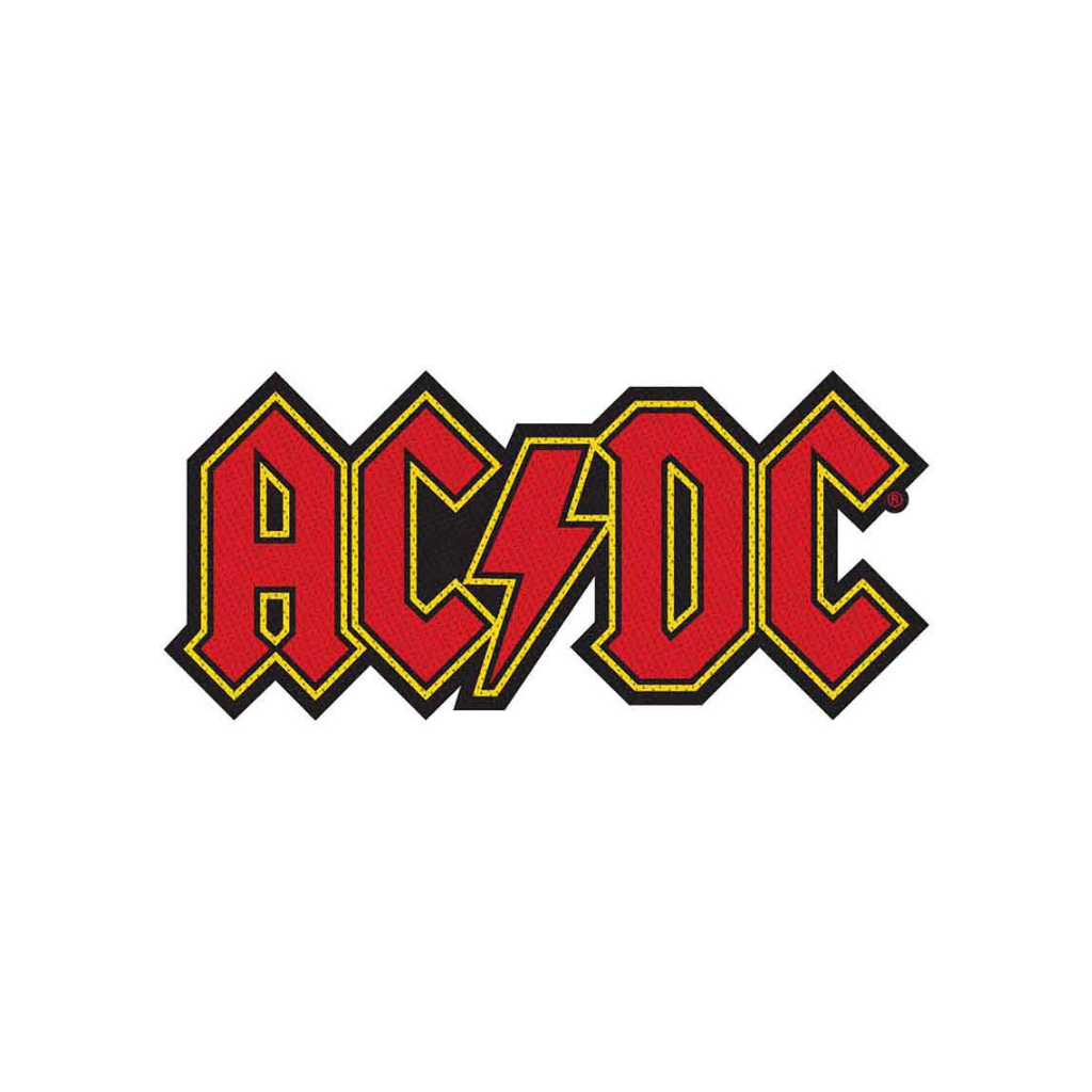 AC/DC Aufnäher Patch - Motiv: Logo Cut-Out