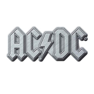 AC/DC Anstecker Pin · Silver Logo · Offizieller Metal Band Merch