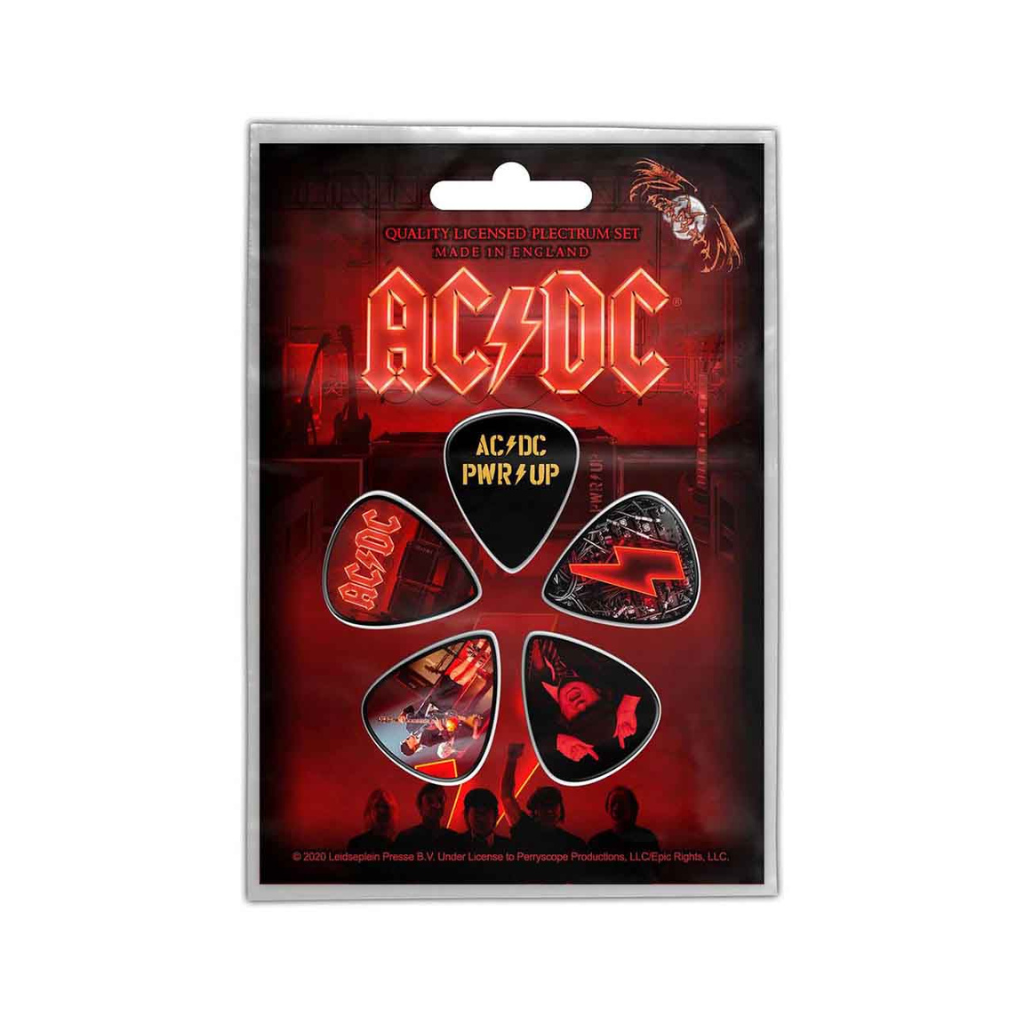 AC DC Gitarren Plektrum (5er Plek Set) Power Up