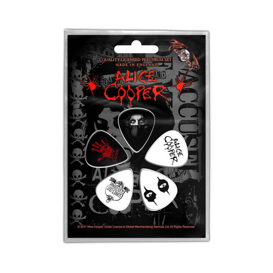 Alice Cooper Gitarren Plektrum Picks (5er Plek Set) Eyes