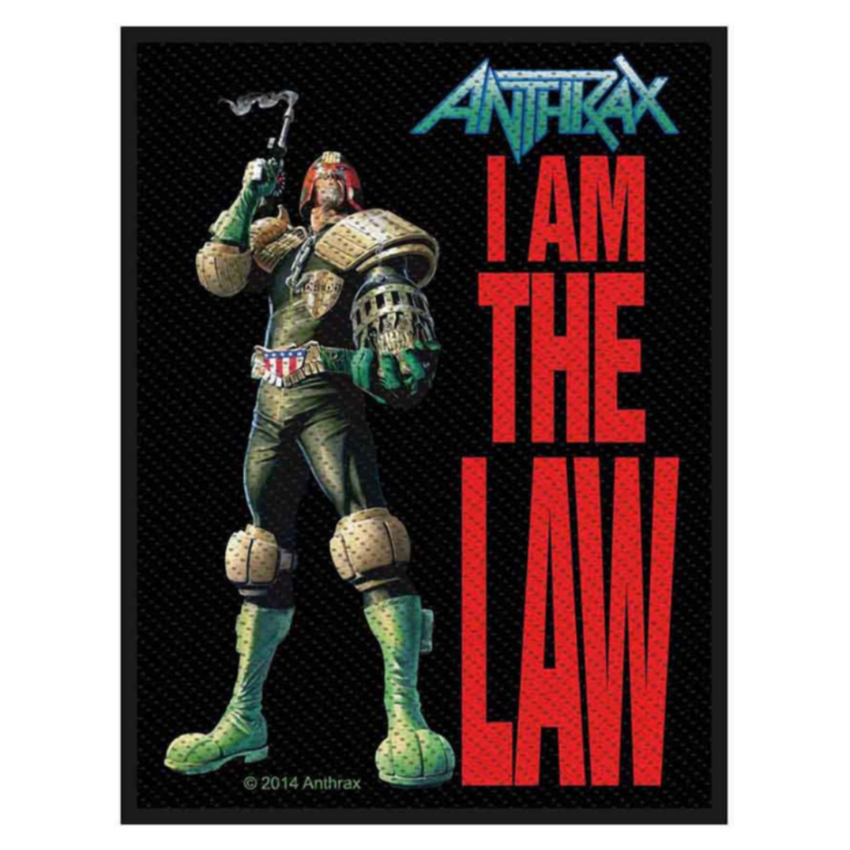 Anthrax Aufnäher Patch - Motiv: I Am The Law