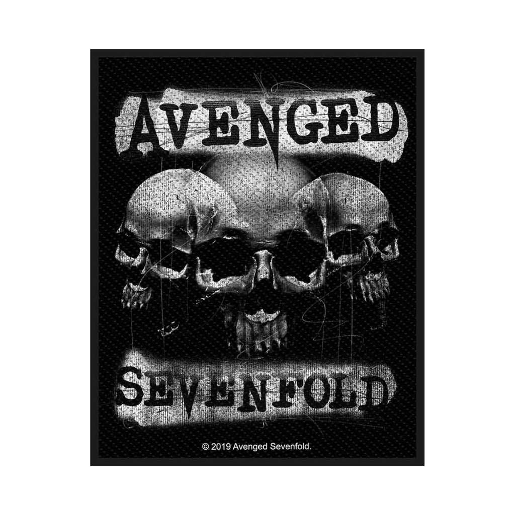 Avenged Sevenfold Aufnaeher Patch - Motiv: 3 Skulls