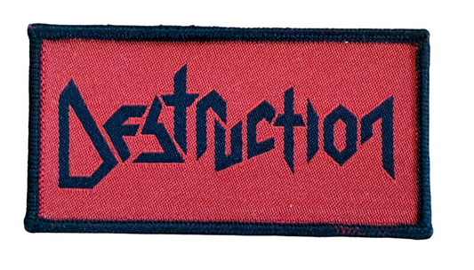 Destruction Patch · Logo Black on Red