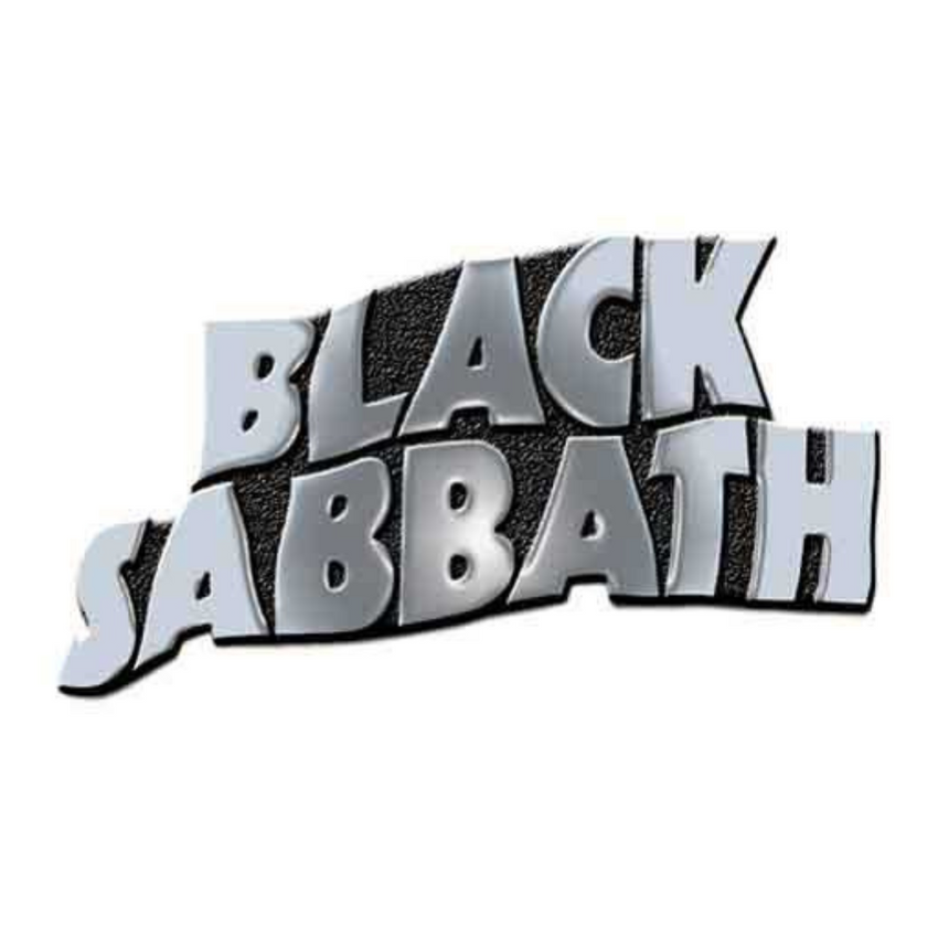 Black Sabbath Anstecker Pin · Wavy Logo · Official Metal Band Merch