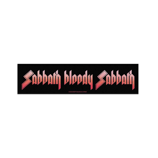 Black Sabbath Aufnäher Stripe Patch - Motiv: Sabbath Bloody Sabbath