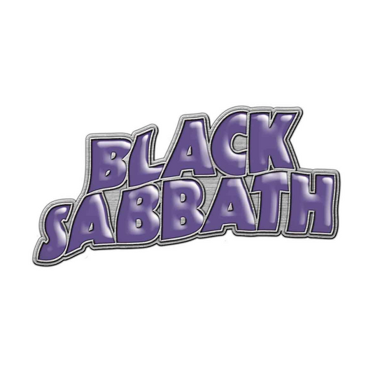 Black Sabbath Metal Anstecker Pin - Motiv: Purple Logo