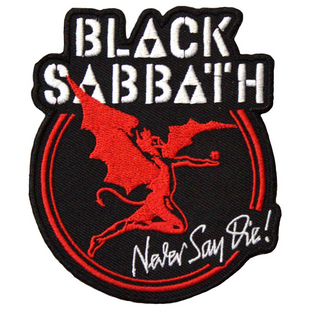 Black Sabbath Patch Aufnäher · Archangel Never Say Die · Offizieller Metal Band Merch