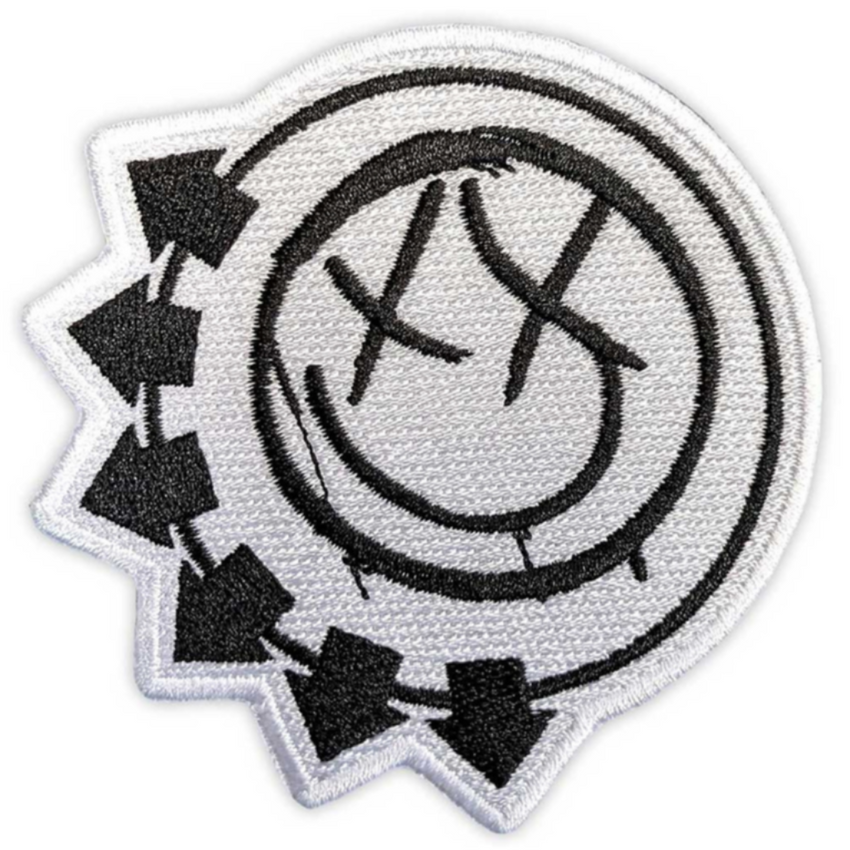 Blink 182 Patch Aufnäher · Black Six Arrows Smile · Offizieller Metal Band Merch