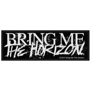 Bring Me The Horizon Patch Aufnäher · Horror Logo Stripe · Offizieller Metal Band Merch