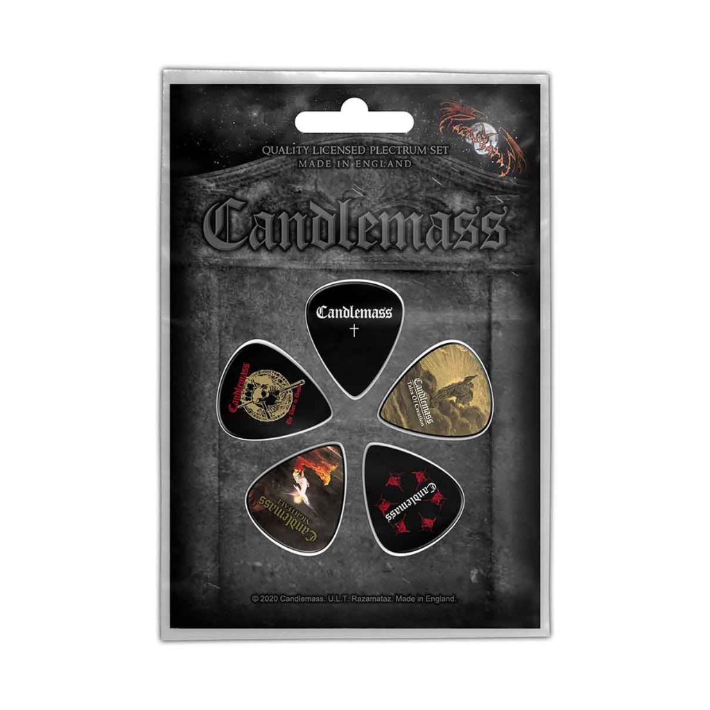 Candlemass Gitarren Plektrum Picks (5er Plek Set) Gravestone