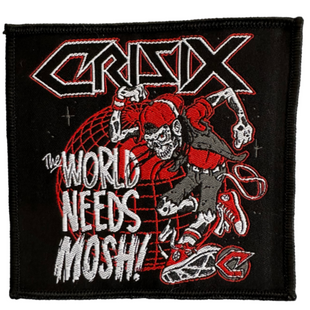 Crisix Patch Aufnäher · The World Needs Mosh · Offizieller Metal Band Merch