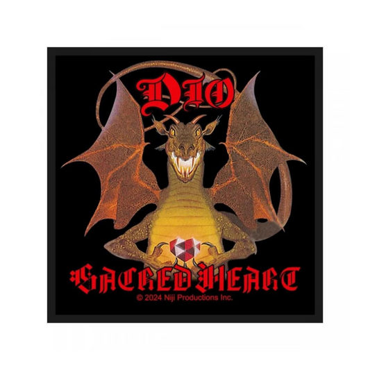 DIO Patch Aufnäher · Sacred Heart · Offizieller Metal Band Merch