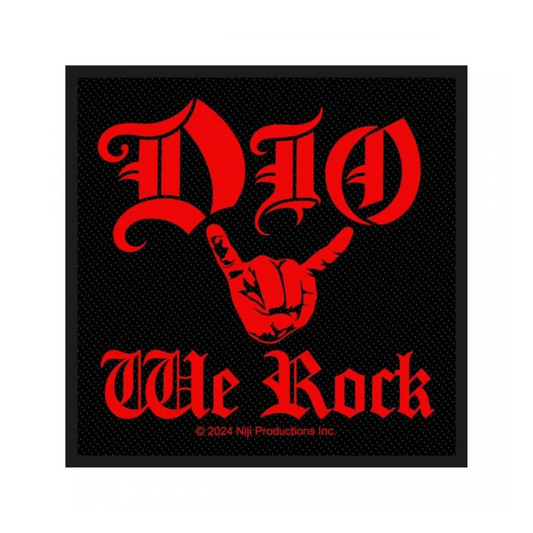 DIO Patch Aufnäher · We Rock · Offizieller Metal Band Merch