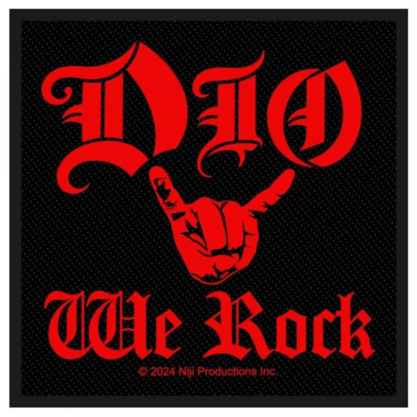 DIO Patch Aufnäher · We Rock · Offizieller Metal Band Merch