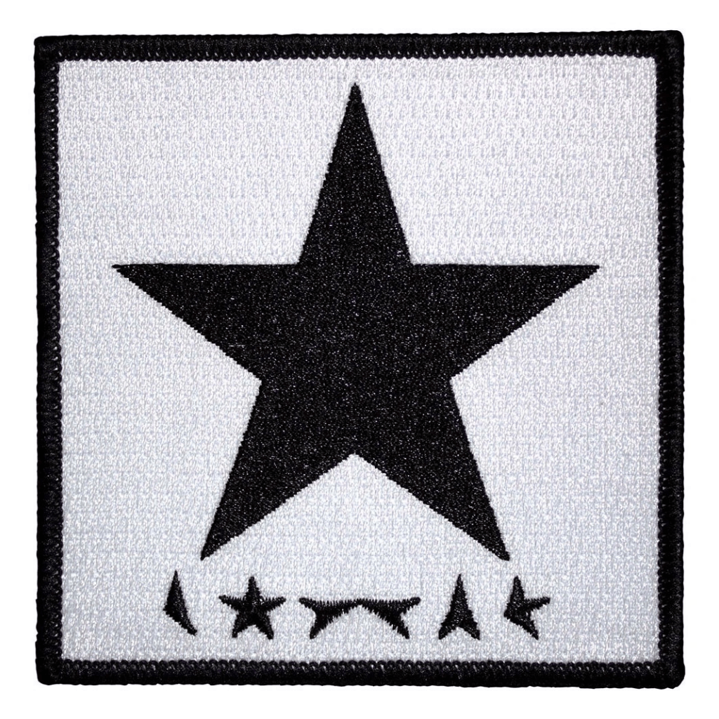 David Bowie Patch · Black Star On White (9cm x 9cm)
