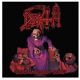 Death Patch Aufnäher · Scream Bloody Gore · Offizieller Metal Band Merch