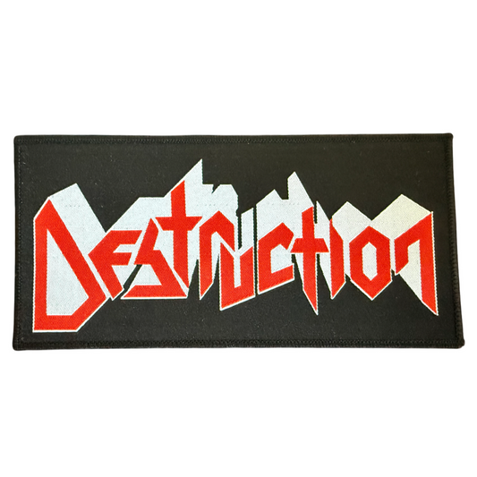 Destruction Langer Stripe Patch · Logo (19cm x 9cm)