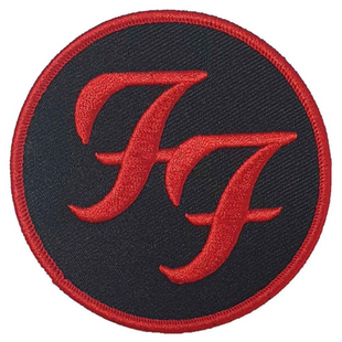 Foo Fighters Patch Aufnäher · Circle Logo Black Red · Offizieller Metal Band Merch