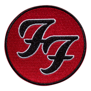 Foo Fighters Patch Aufnäher · Circle Logo Red Black · Offizieller Metal Band Merch