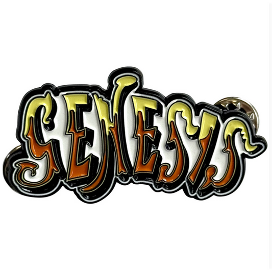 Genesis Anstecker Pin · Orange Classic Logo
