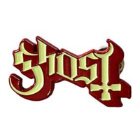 Ghost Anstecker Pin · Logo Red Shadow · Official Metal Band Merch