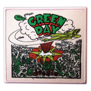 Green Day Patch Aufnäher · Dookie Album Cover Pink · Offizieller Metal Band Merch