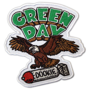 Green Day Patch Aufnäher · Dookie Eagle · Offizieller Metal Band Merch