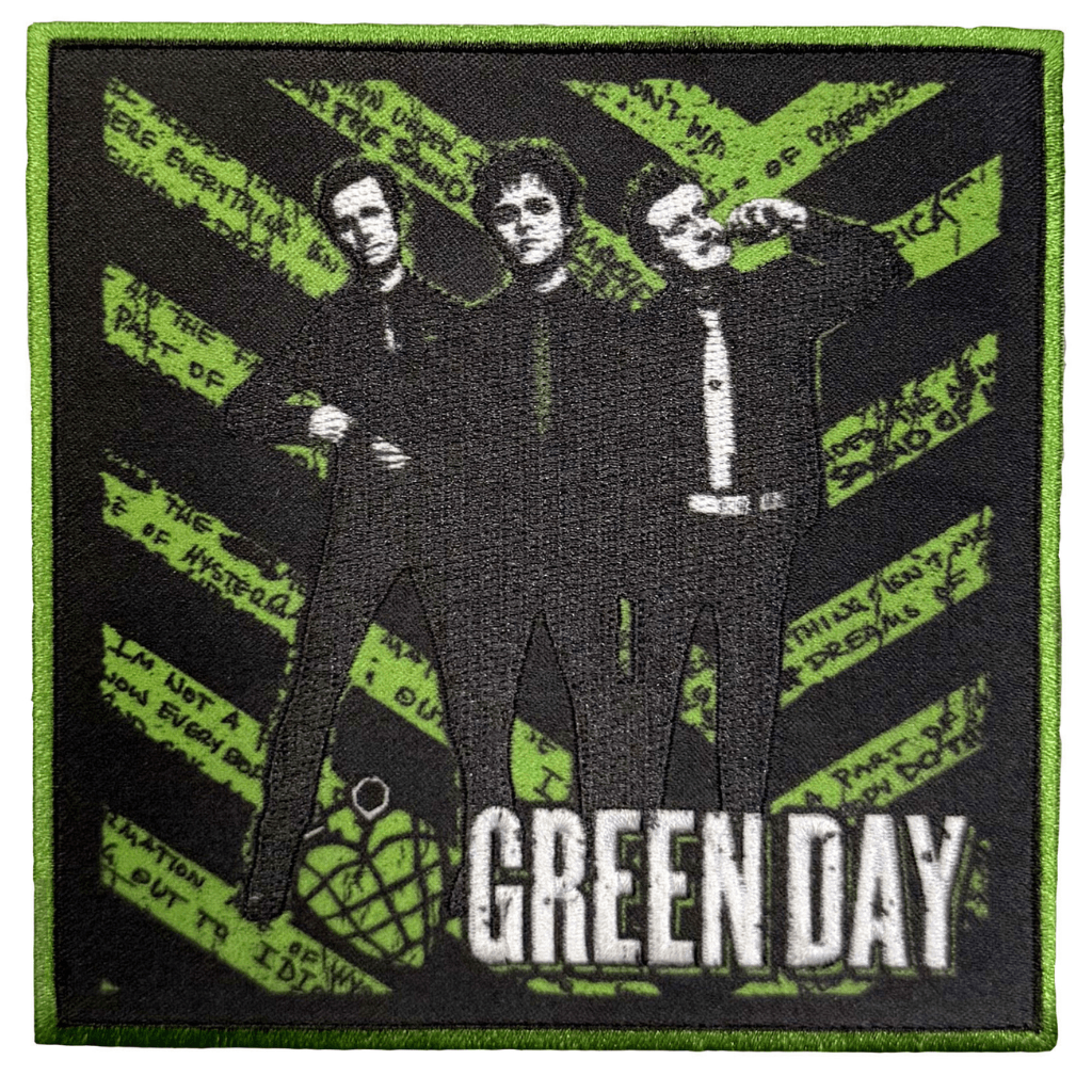 Green-Day-Patch-Green-Grenade - Totenkopf.com